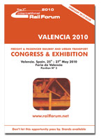 La sptima edicin de Rail Forum tendr lugar en Valencia a finales del mes de mayo