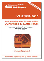 La s�ptima edici�n de Rail Forum tendr� lugar en Valencia a finales del mes de mayo