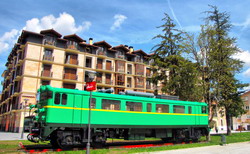 Una locomotora convertida en oficina de turismo