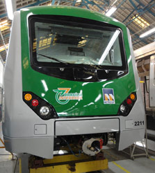 Alstom entrega la  primera unidad Metropolis para la red de Metro de Brasilia