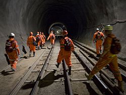 Hoy se completa la excavaci�n del t�nel ferroviario del Gotardo