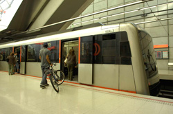 El Metro de Bilbao circula desde hoy soterrado en la calle Maidagan, en Guecho