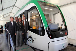 Presentada la maqueta a escala real de los trenes del Metro de Mlaga 