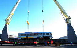 Feve  embarca tres nuevos trenes Apolo con destino a Costa Rica