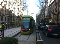 El Tranv�a de Ja�n comienza a circular en pruebas por todo su trazado