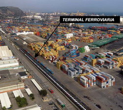 Nuevo tren de contenedores entre los puertos de  Barcelona y Tarragona