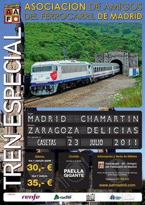 La Gata en un tren especial Madrid-Zaragoza