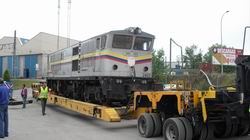 Llegan a El Berr�n las tres locomotoras ecuatorianas