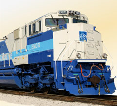 Primera locomotora construida en M�xico por Bombardier y Progress Rail
