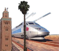 Sarkozy y Mohammed VI asisten al comienzo de las obras de la lnea de alta velocidad Tnger-Casablanca