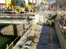El metro ligero de Granada agiliza las obras 