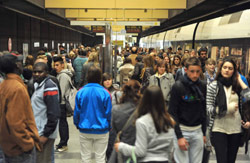 Metrovalencia transport a ms de dos millones y medio de viajeros en Fallas