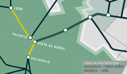 Obras de adecuacin en la red arterial ferroviaria de Palencia para la llegada de la alta velocidad 