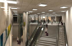 Obras de ampliaci�n del vest�bulo y mejora de accesibilidad en la estaci�n barcelonesa de Passeig de Gr�cia 