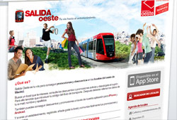 Metro Ligero Oeste colabora en la puesta en marcha de la gua de ocio online, Salida Oeste
