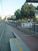 Refuerzo de medidas de seguridad en dos paradas del tranva de Valencia 