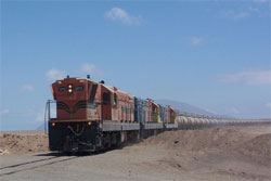 El enlace ferroviario Chile-Bolivia se reabrir en agosto