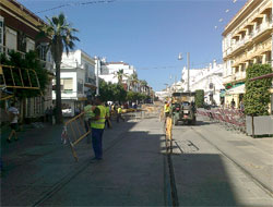 En verano finalizan las obras del tren-tram de la Baha de Cdiz en San Fernando