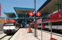 Obras de mejora de la accesibilidad en cuatro estaciones de la lnea Barcelona-Vic
