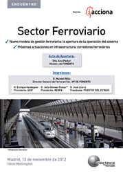 Encuentro del sector ferroviario, jornada organizada por Unidad Editorial