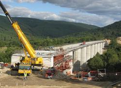 Finaliza la construccin del viaducto de Valdemouro, en la provincia de Orense