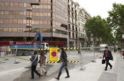 Comienza la excavacin del nuevo vestbulo de la estacin de Paseo de Gracia, en Barcelona