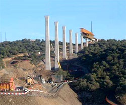 Comienzan en Cceres las obras del viaducto sobre el ro Tajo, con un vano central de 324 metros 