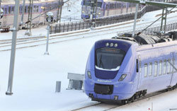 Bombardier aplica a los trenes suecos métodos de descongelación aeronáuticos 