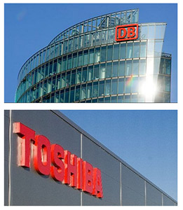 Los Ferrocarriles Alemanes firman una alianza con Toshiba para desarrollar locomotoras híbridas