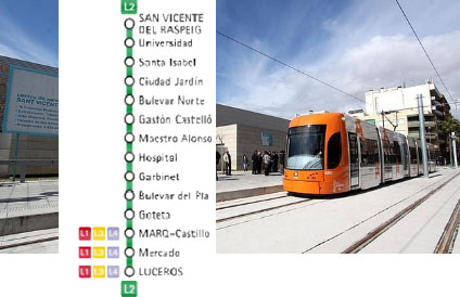 La línea 2 del Tram de Alicante consigue el certificado de calidad