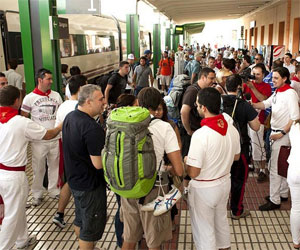 Más de 67.000 personas viajaron a Pamplona en tren durante las fiestas de San Fermín