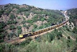 El ferrocarril vuelve a llevar autom�viles al puerto de Bilbao
