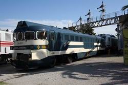La locomotora 354-001 llega al Museo del Ferrocarril de Cataluña