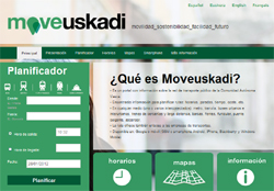 La nueva web Moveuskadi.com permite planificar rutas de transporte p�blico en el Pa�s Vasco 