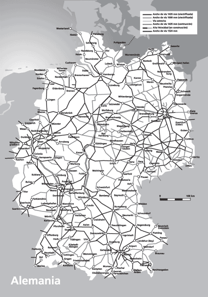 Mapa de Alemania