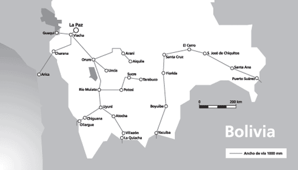 Mapa de Bolivia