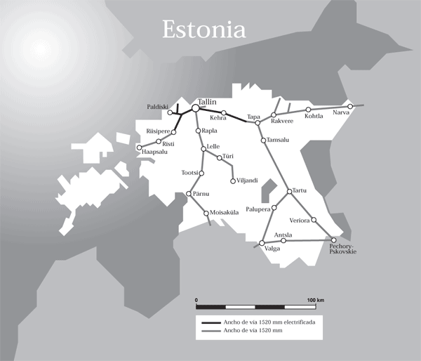 Mapa de Estonia