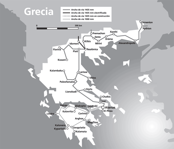 Mapa de Grecia