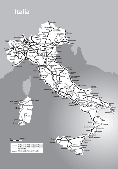 Mapa de Italia