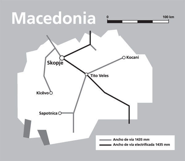 Mapa de Macedonia, EX-Rep. Yugoslavia