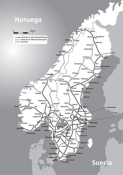 Mapa de Noruega
