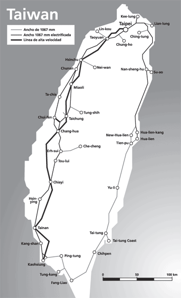 Mapa de Taiw�n