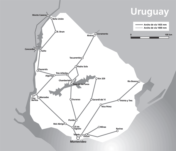 Mapa de Uruguay