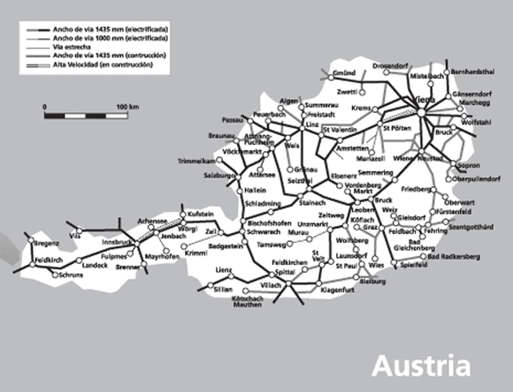 Mapa de Austria