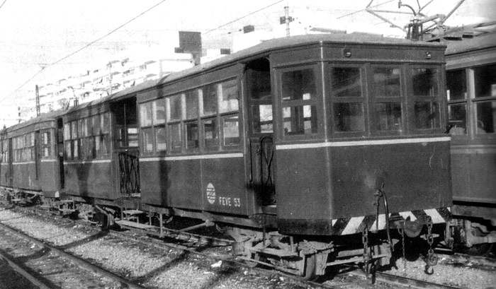 Metrovalencia. Trenes fuera de circulaci�n: Coche "Zaragozano" : Tren el�ctrico que circul� en FGV entre 1-1-87 y 1987-1988