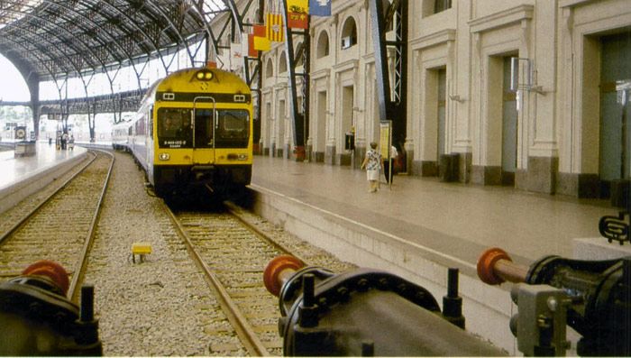 Rehabilitadas las toperas el�sticas de la estaci�n de Francia en Barcelona en 1992.