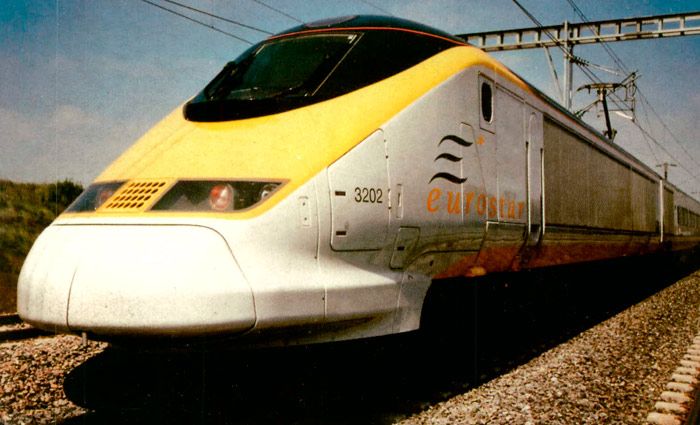 Tren Eurostar, el ms potente de los trenes TGV.