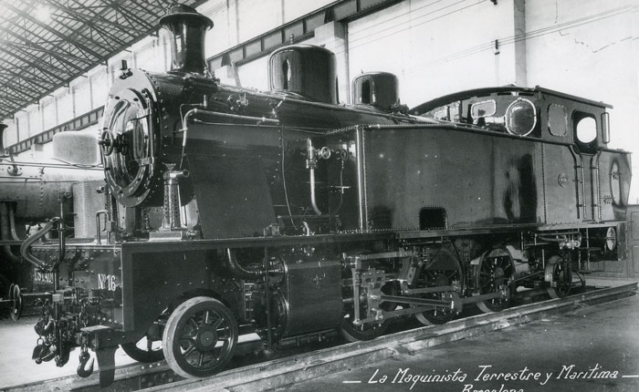 Locomotora para los Ferrocarriles del Estado en la lnea de Vitoria a Mecolalde (Vasco-Navarro). Nmero de fbrica 390 y 391. Ao 1918
