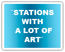 Stations with a lot of art