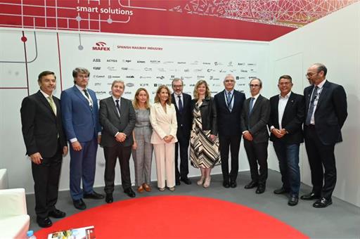 Raquel S�nchez muestra su apoyo a las empresas espa�olas en Innotrans 2022